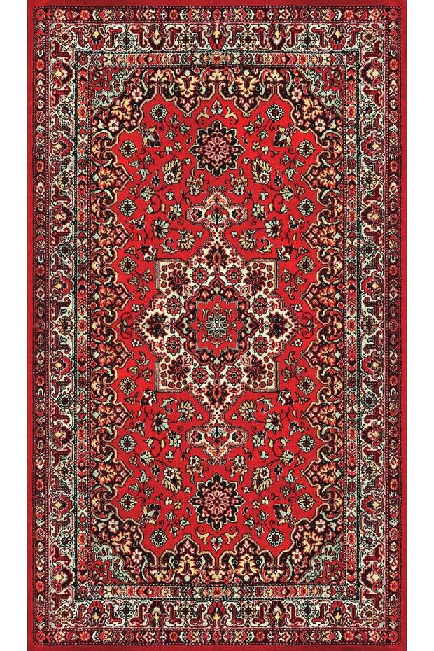 سجادة صلاة بنمط هندسي مزين بالزهور مقاس 70x120