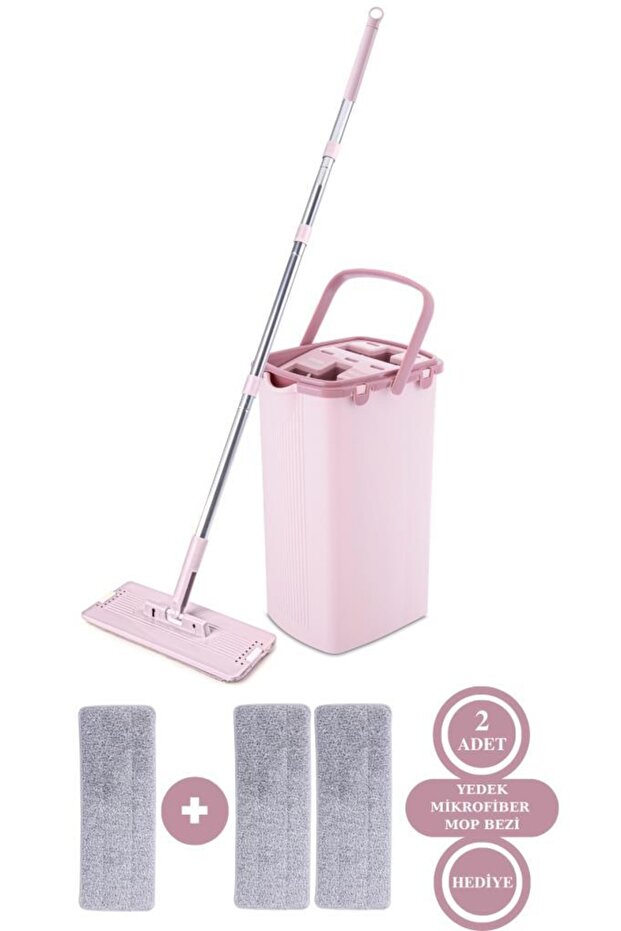 Onikiden F400 Sihirli Tablet Mop Temizlik Seti Ve 2 Adet F396 Yedek Mikrofiber Mop Bezi - 1