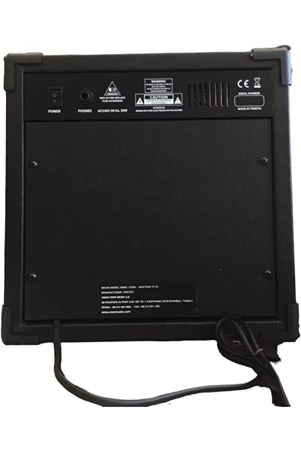Hightone Gitar Amfisi Ht-20 E (20 W) Çift Girişli Combo Amfi… - 4