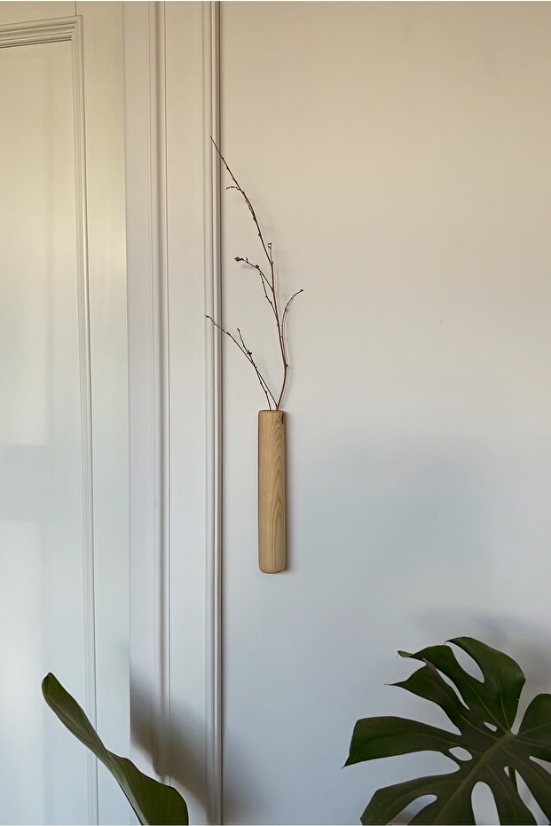 Ahşap Duvar Saksı / Vazo - 3