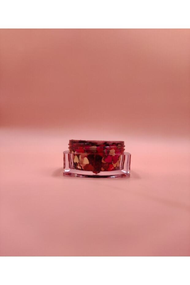 Mini Natural Gel Glitter - Colorful Hearts 5ml