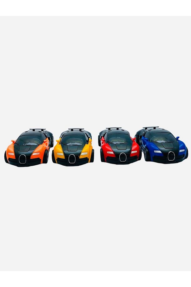 Robota Dönüşen Bugatti Araba 4lü Set - 3