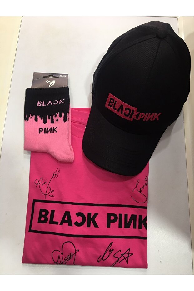 Blackpink T-shirt Hat Socks