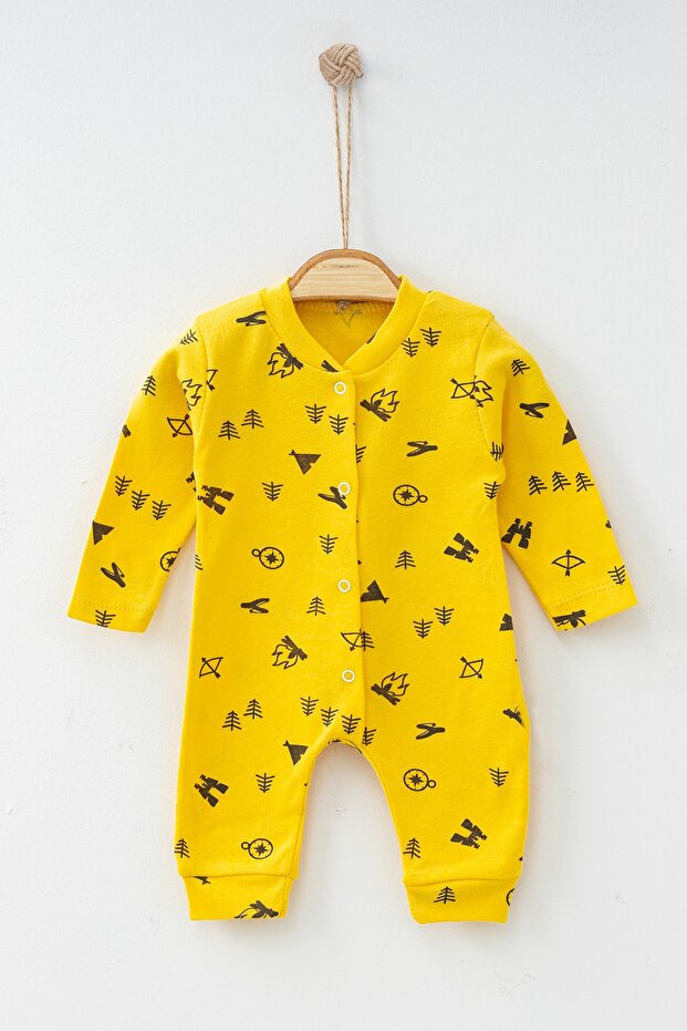 100% Cotton Scout Themed Cuffed Jumpsuit