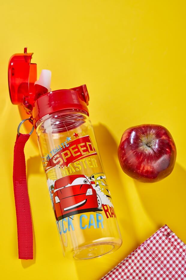 Healthy Polycarbonate Flask 500 Ml, Flask with Straw 500 ml with Trolley - 7