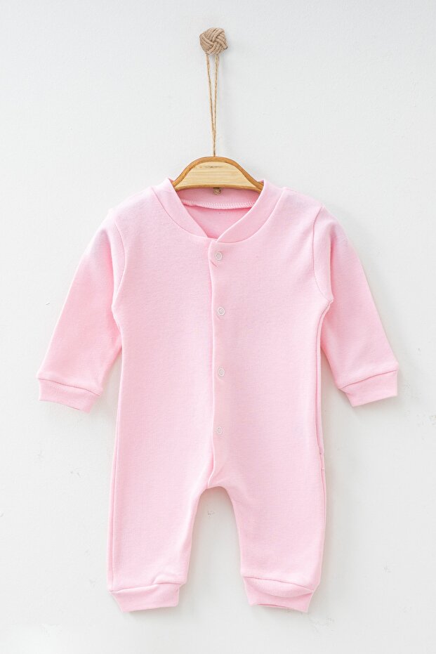 بذلة بأساور منقوشة على شكل دب من القطن بنسبة 100% - 1