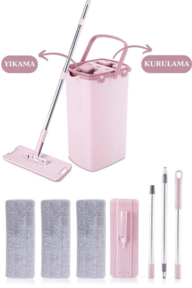 Onikiden F400 Sihirli Tablet Mop Temizlik Seti Ve 2 Adet F396 Yedek Mikrofiber Mop Bezi - 3