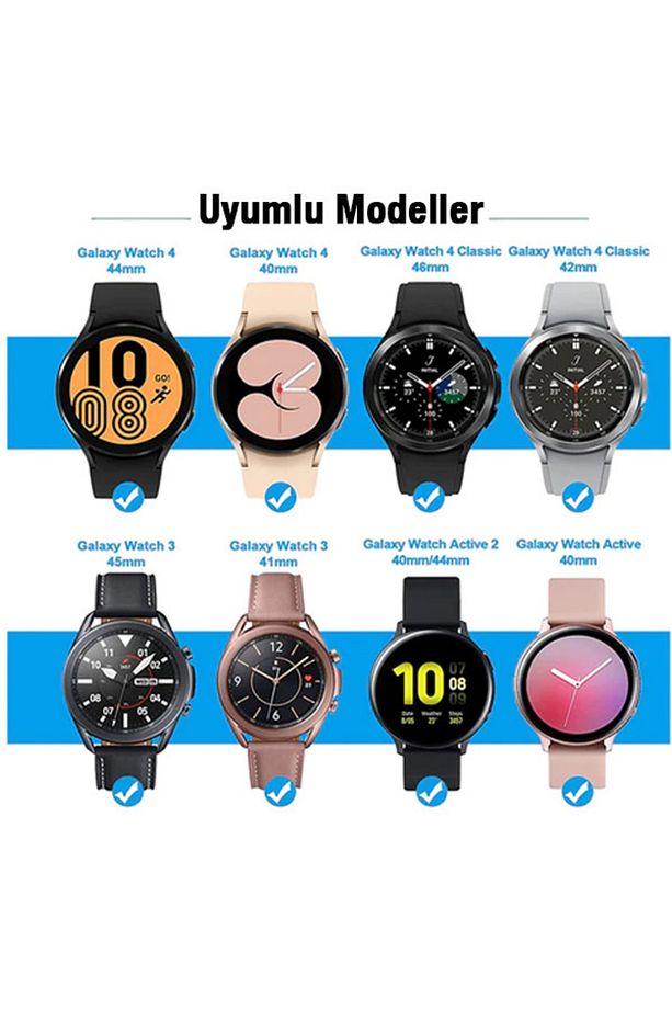 Galaxy Watch 5 Watch 5 Pro 4 Watch 3 Active R500 Active 2 Type-c Şarj Kablosu Siyah - 7