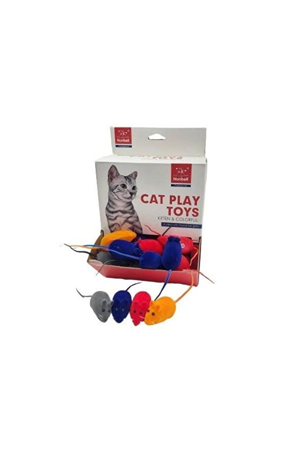 Colorful Mouse Shaped Cat Toy with Sound