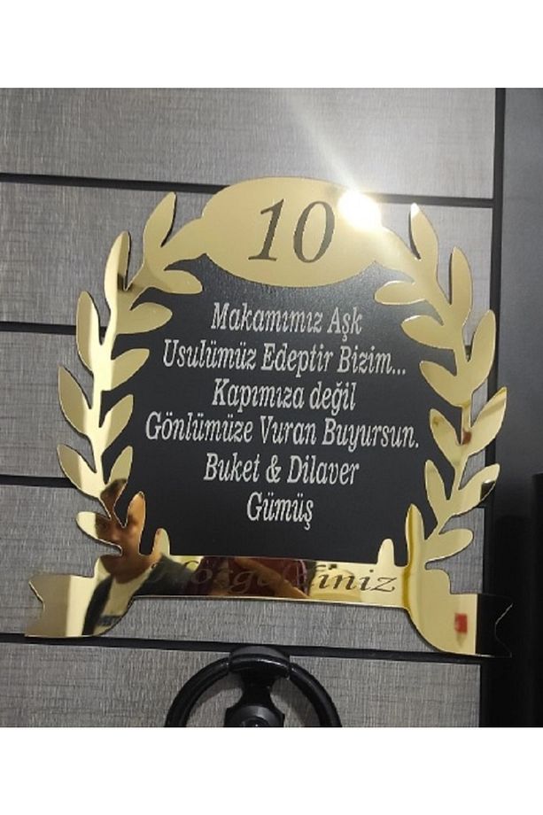 Hoşgeldiniz Yazılı Kapı Isimliği Kapı Süsü Duvar Süsü Duvar Dekoru - 1