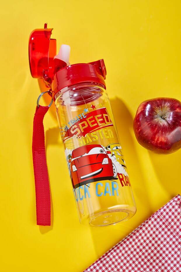 Healthy Polycarbonate Flask 500 Ml, Flask with Straw 500 ml with Trolley - 2