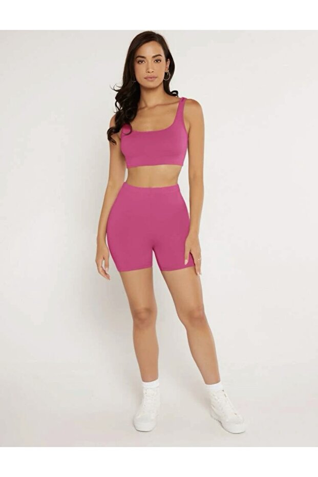 Women's Elastic Waist Pink Tights