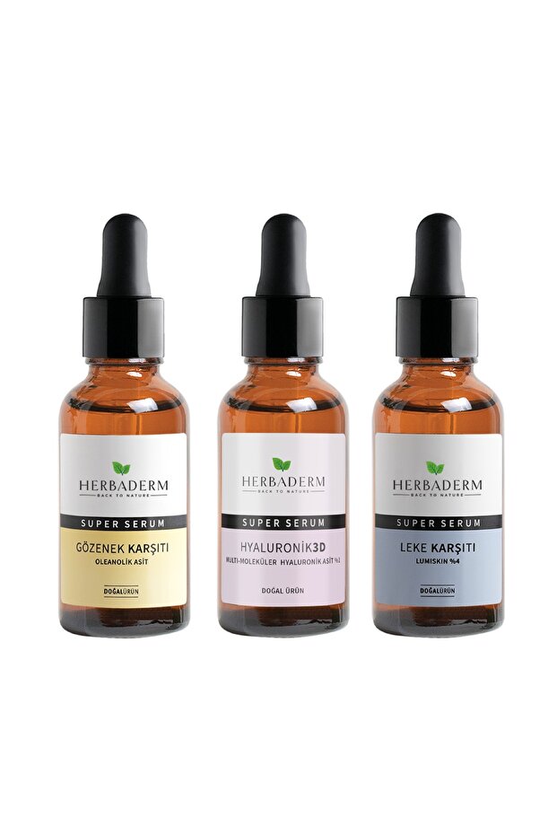 Superserum Hyaluronik 3d 30 Ml +leke Karsıtı 30 Ml + Gozenek Karsıtı 30 Ml - 1