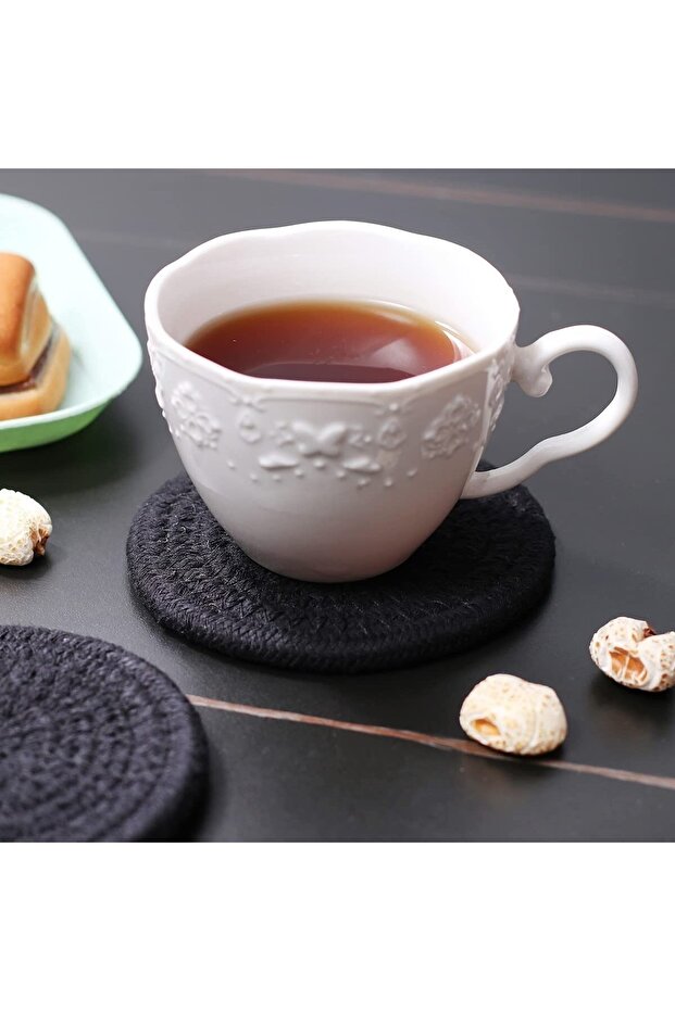 Ruby 8 Piece Oval Tableware and Coasters Set - 4