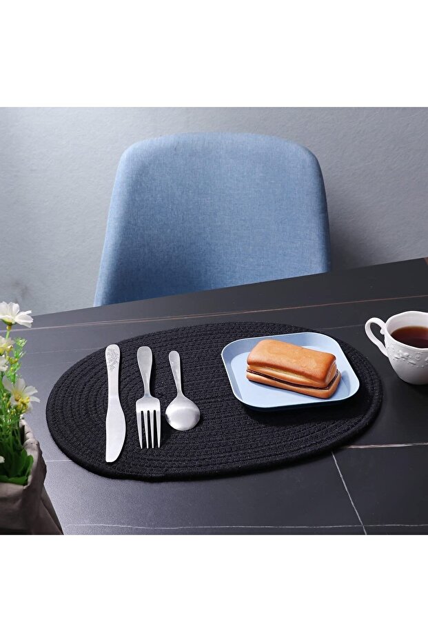 Ruby 8 Piece Oval Tableware and Coasters Set - 5