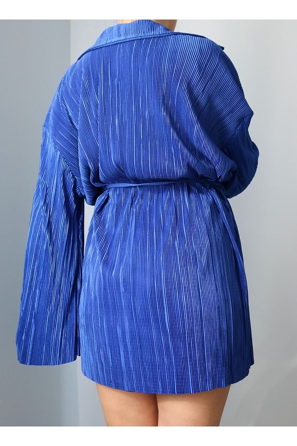 Piliseli Kimono Şort Takım - 3