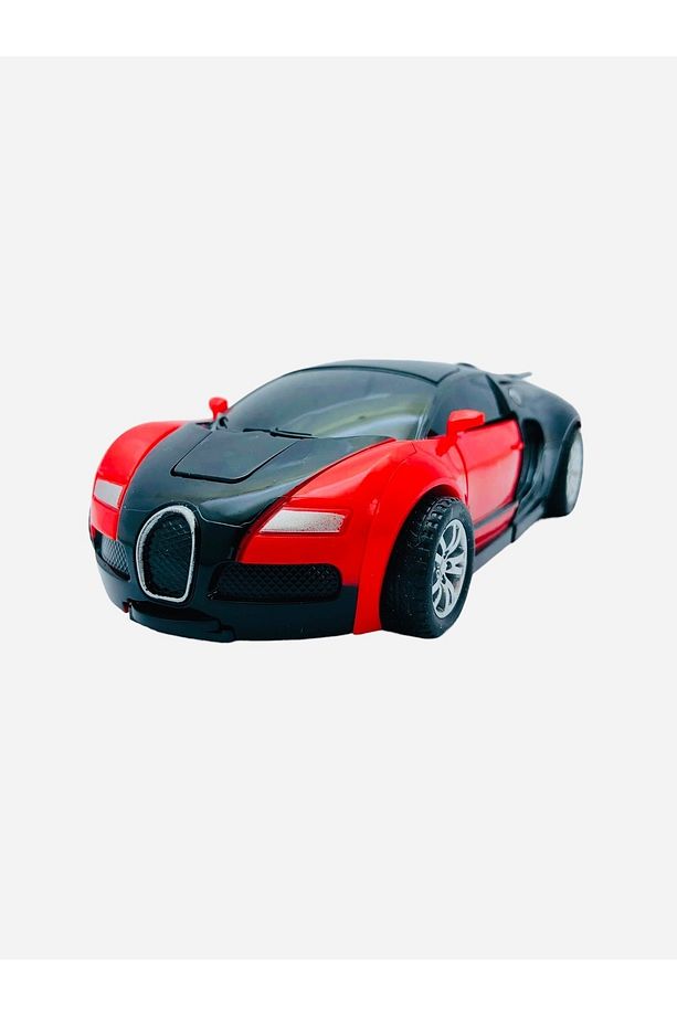Robota Dönüşen Bugatti Araba Kırmızı - 3