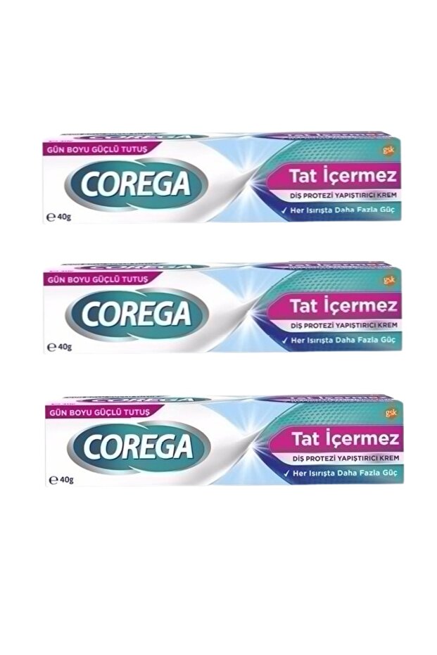 Tat Içermez Diş Protezi Yapıştırıcı Krem 40g (3 Adet) - 1