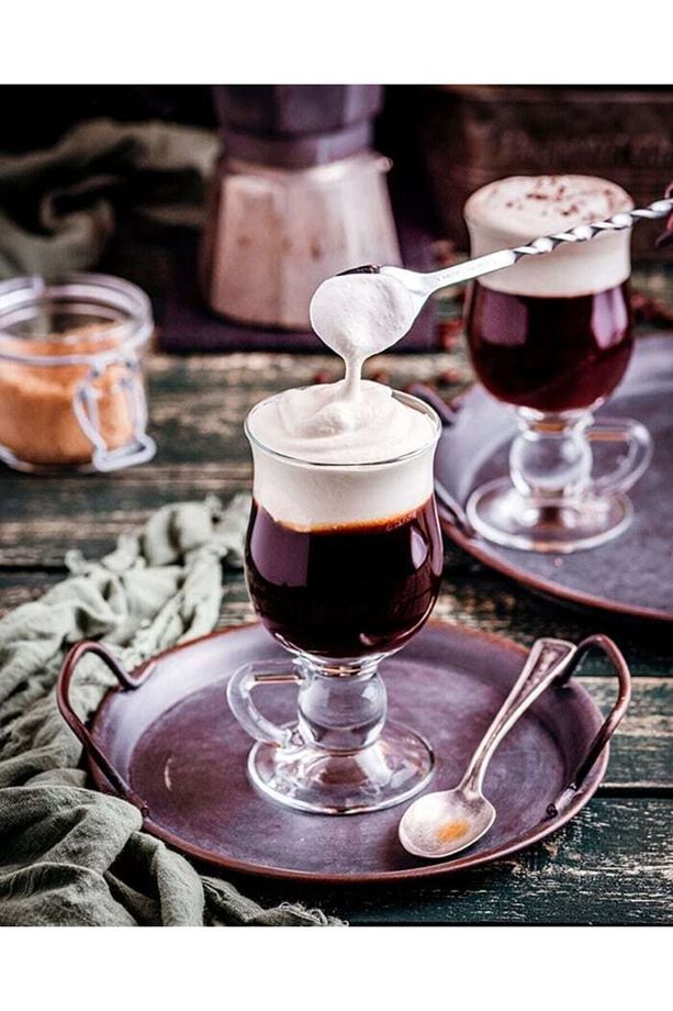 Irlanda Kahvesi Bardağı Irish Coffee Latte 2 Adet - 5