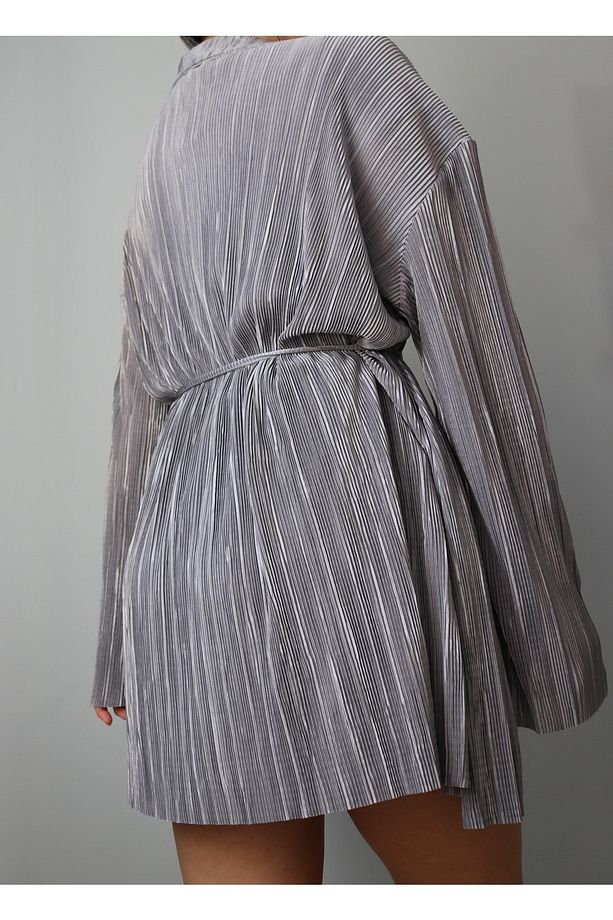 Piliseli Kimono Şort Takım - 3