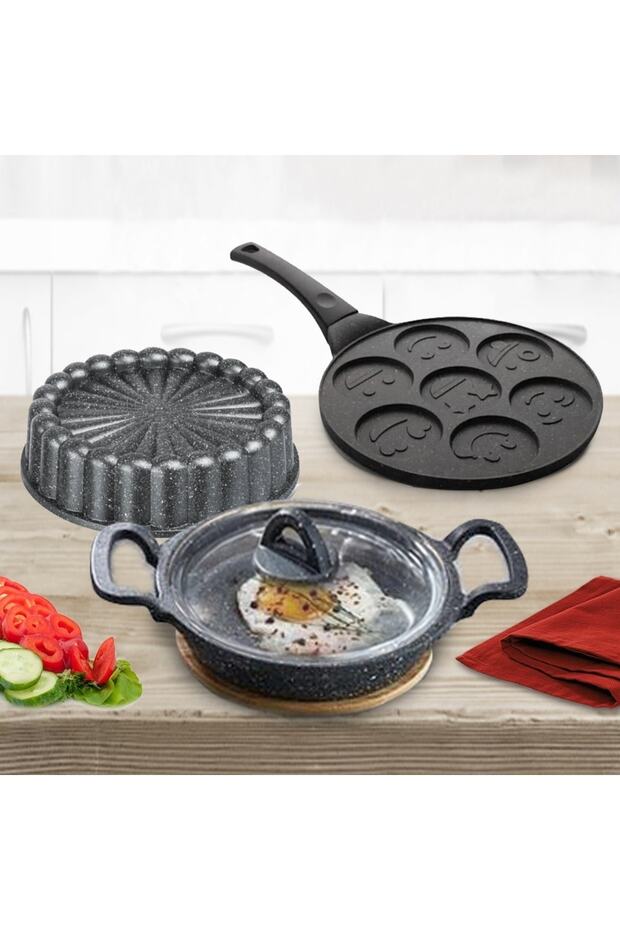 Eda Döküm Granit 3lü Mini Set - 1