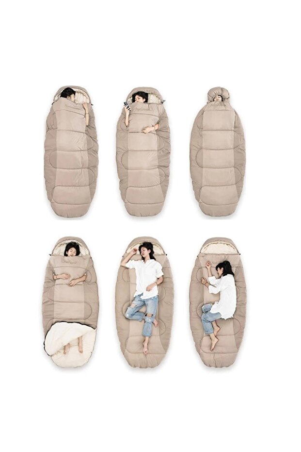 Ps400 Oval Ultralight Sleeping Bag -12°c ( Cloudy Gray ) Left - 7