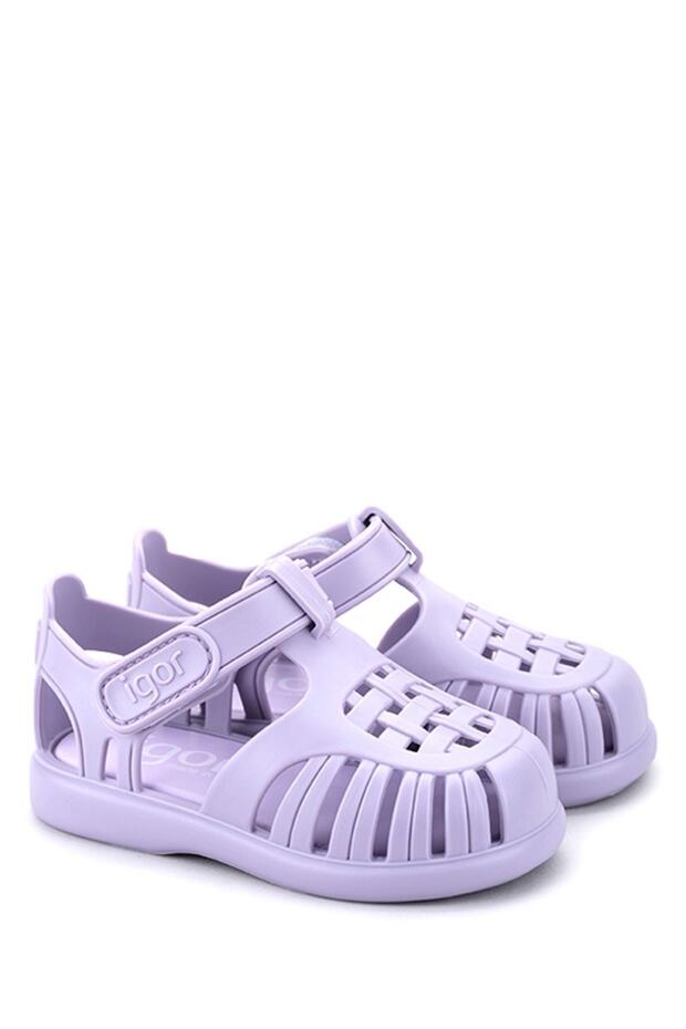 Tobby Solıd Mor Çocuk Sandalet - 2