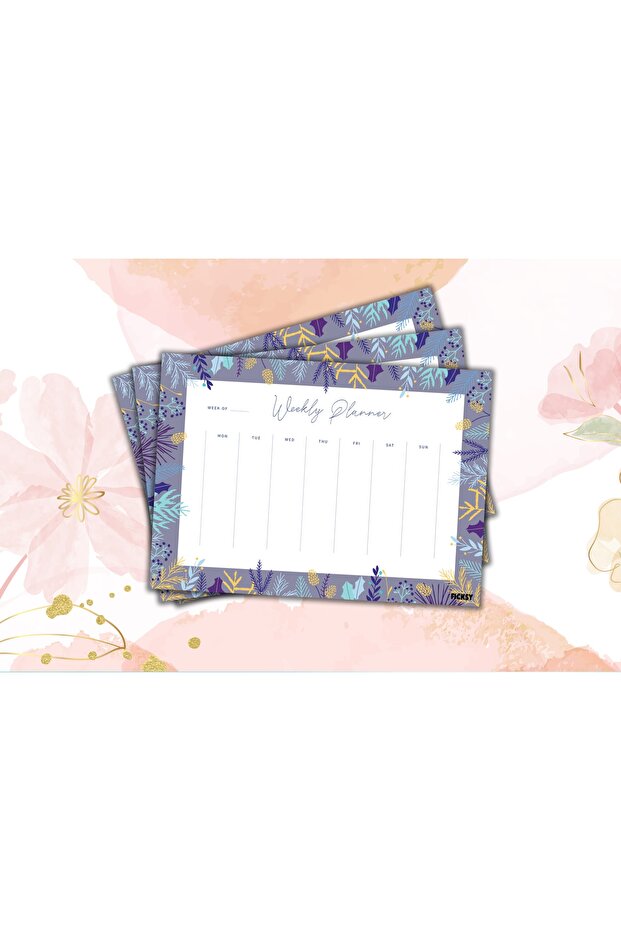 مخطط أسبوعي - مقاس A4 - 30 ورقة - مخطط أسبوعي - 3