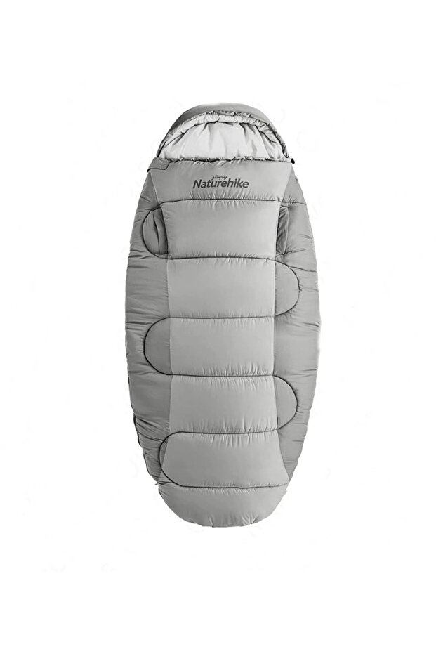 Ps400 Oval Ultralight Sleeping Bag -12°c ( Cloudy Gray ) Left - 1