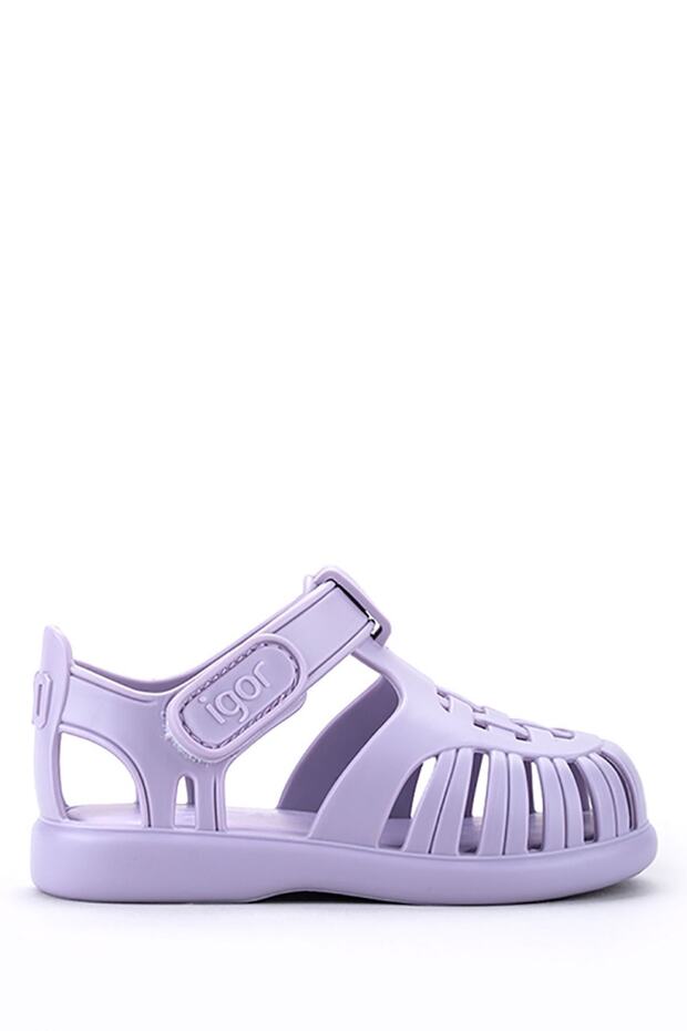 Tobby Solıd Mor Çocuk Sandalet - 1