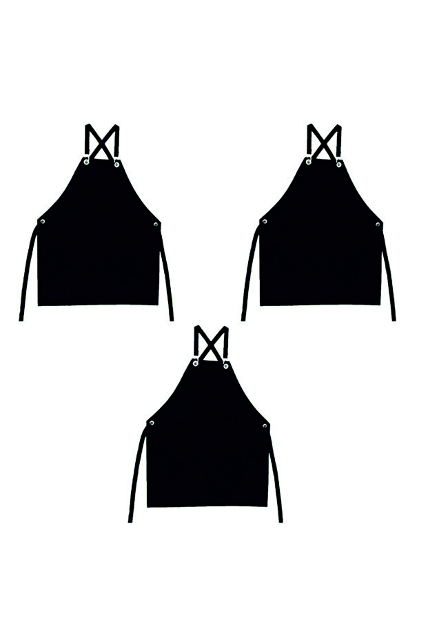 مريلة ماسترشيف باللون الأسود - 1