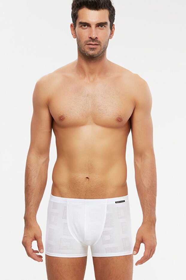 Men's Micro Modal Self Patterned Boxer 2 Pack - 1