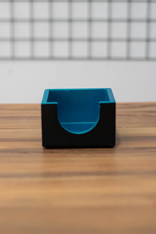 Concrete Office Set Notepad Holder