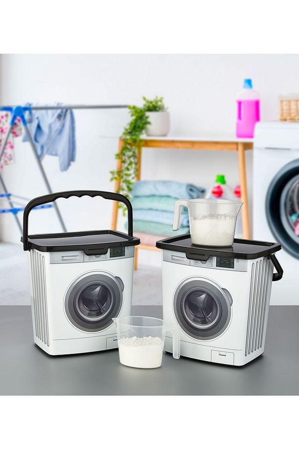 2'li Ölçek Kap Hediyeli Deterjan Saklama Kutusu 5 Litre - 1