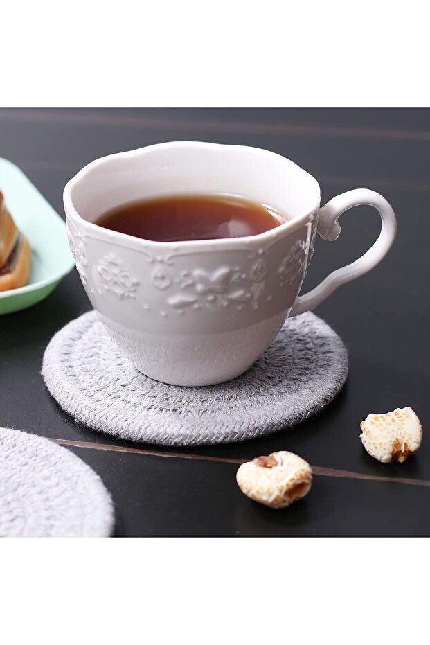 Ruby 8 Piece Oval Tableware and Coasters Set - 4