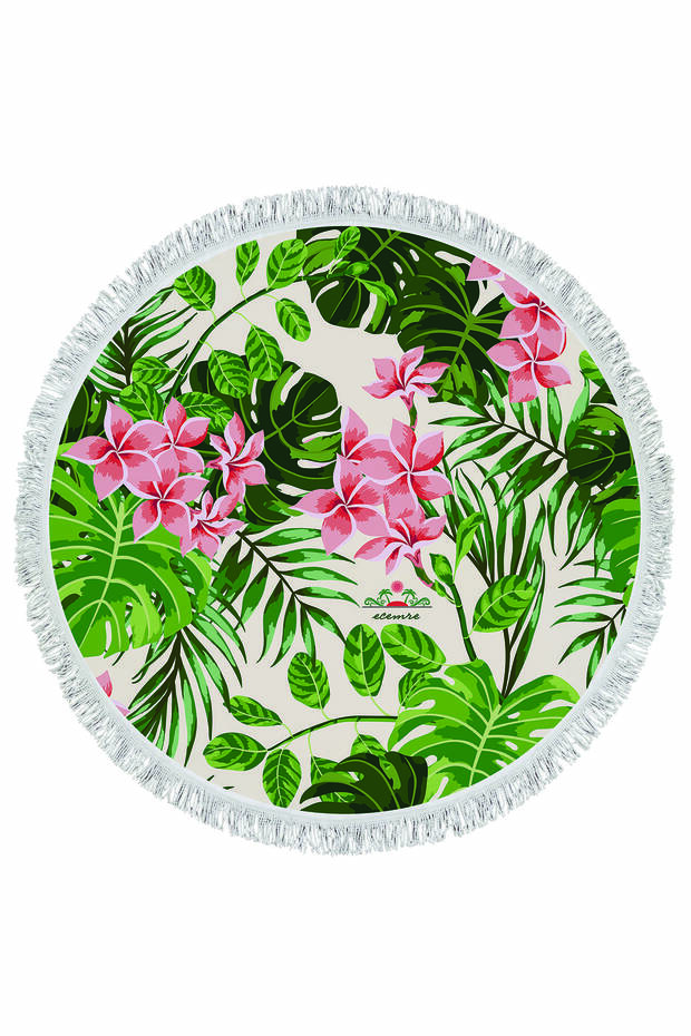 Στρογγυλή πετσέτα παραλίας - 1