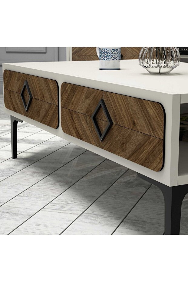 Samba Orta Sehpa - Krem - 3