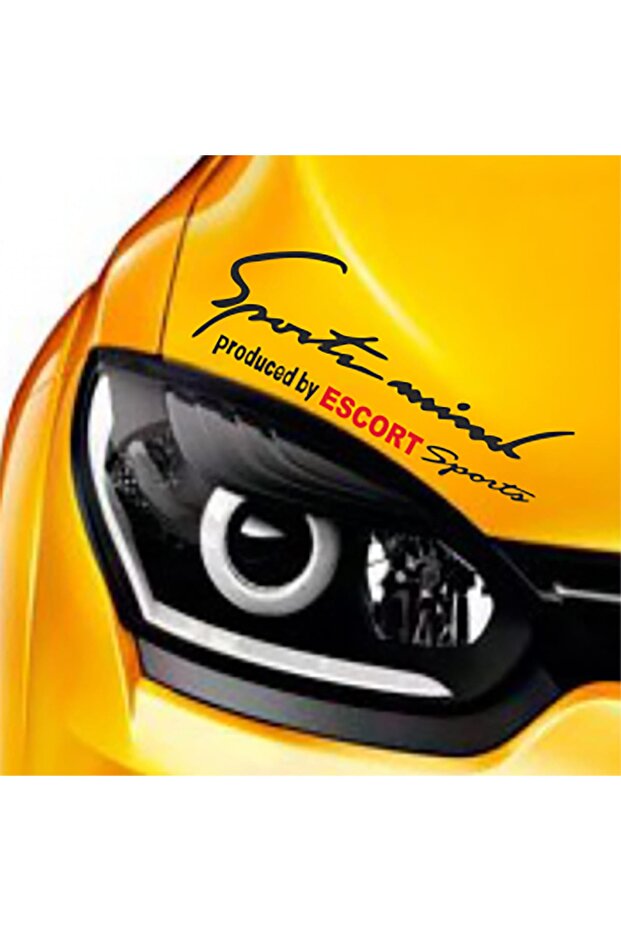 Escort Mind Headlight Auto Sticker Hood - 1