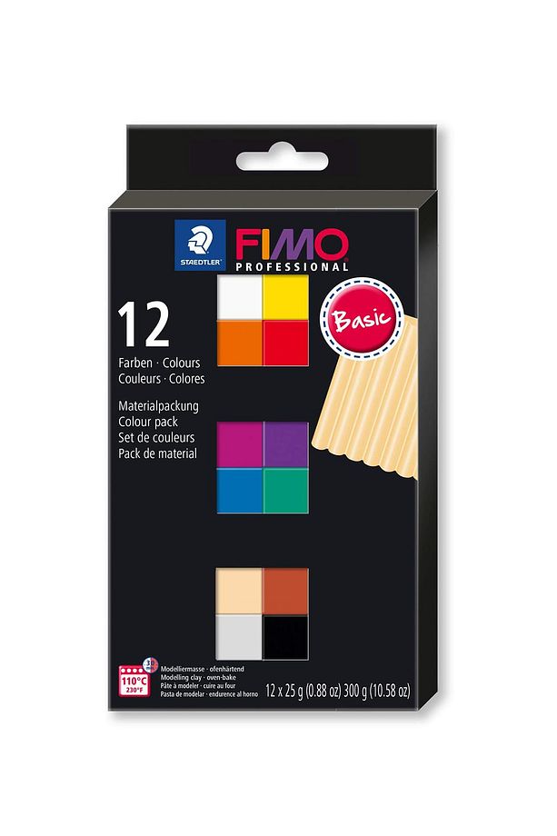 8043 C12-1 Set Modelleme Kili Fımo® Professional (25 Gram -12 Blok) Multi Paket - 1