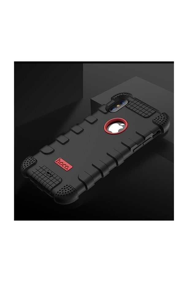 Hoco İphone X Xs 360 Zırh Koruma Silikon Kılıf SİYAH - 1