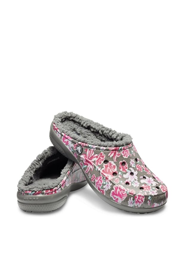 FREESAIL GRAPHIC FUZZ-LIN Dark Gray Women's Slippers100528828