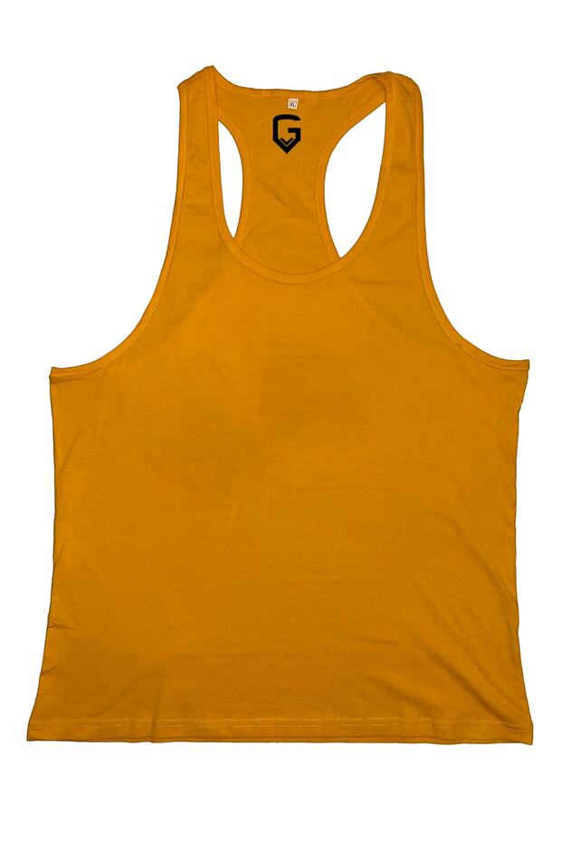 FITNESS GYM TANK TOP ATHLETE ATHLETE YELLOW TTGT5030W