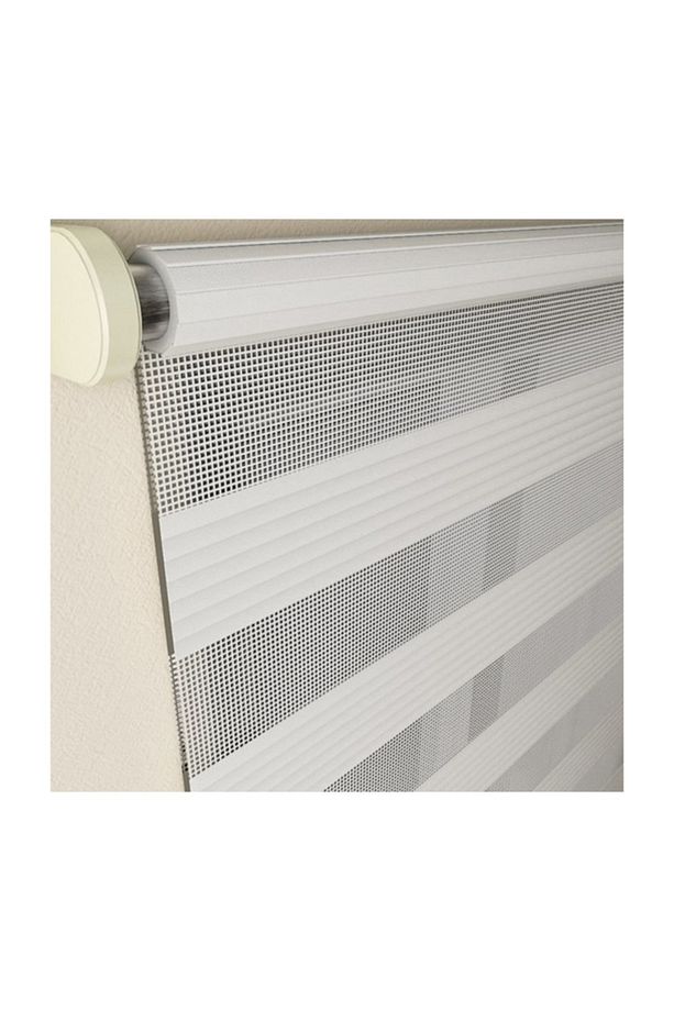 Pliseli Zebra Perde Etek Dilimli Ekru Mz481 - 3