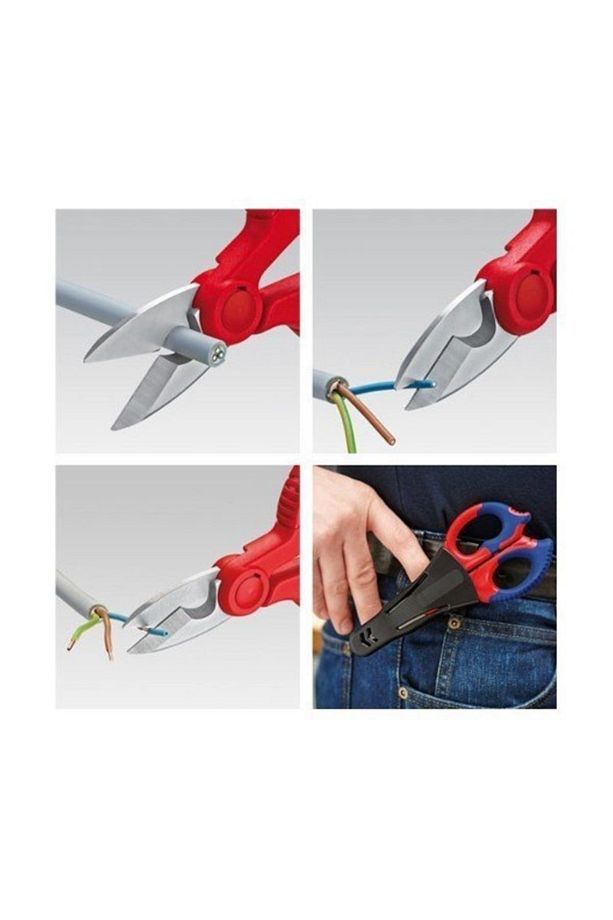 Knıpex 9505155 Unıversal Elektrikçi Makası 155 Mm - 1