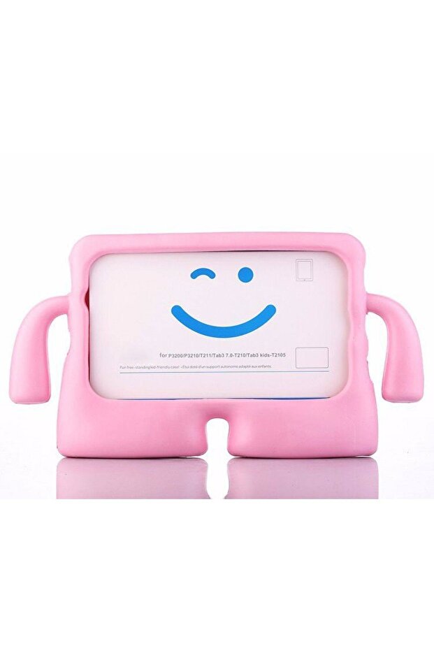 Samsung Tab 4 T230 Colorful Children's Tablet Case with Holder and Stand - Pink - 1