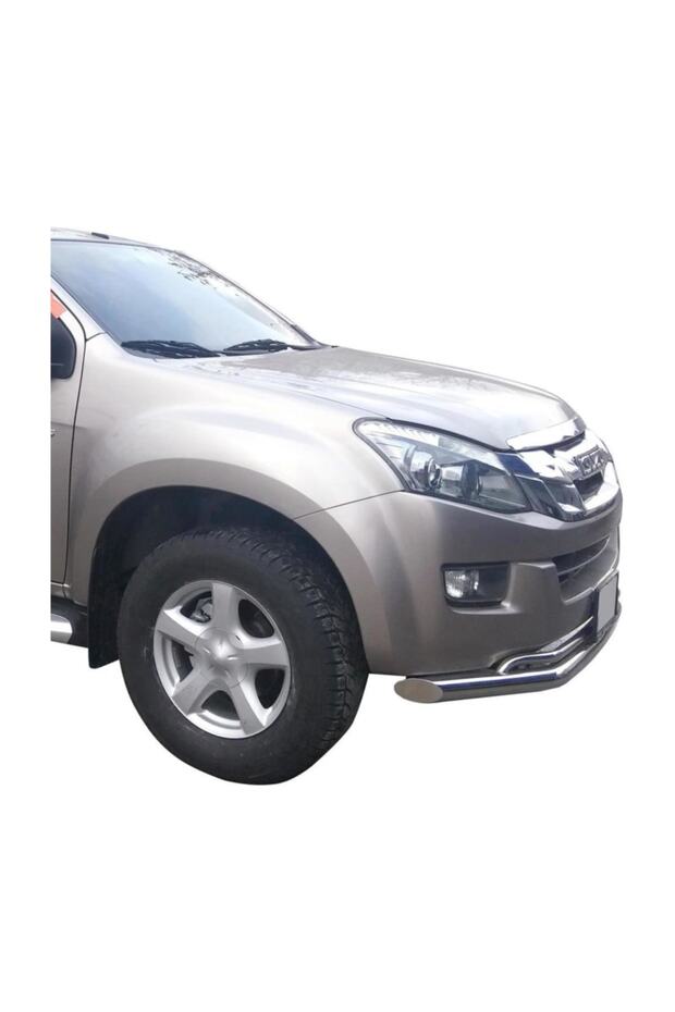 Isuzu Dmax Ön Krom Koruma Bıyık Paslanmaz Çelik - 2
