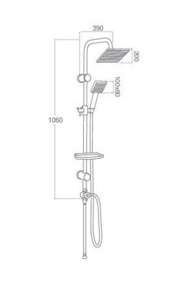 Tower Kare Duş Sistemi MTS010 - 2