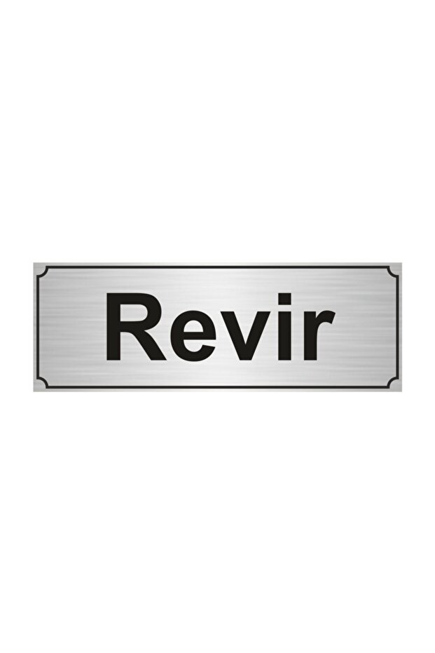 Revir Directional Board 5Cmx20Cm Silver Color Metal