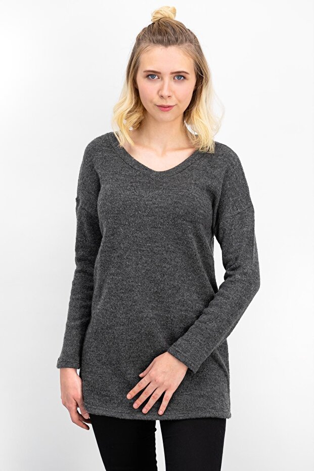 Homewear Anthracite Women's Knitwear Tunic