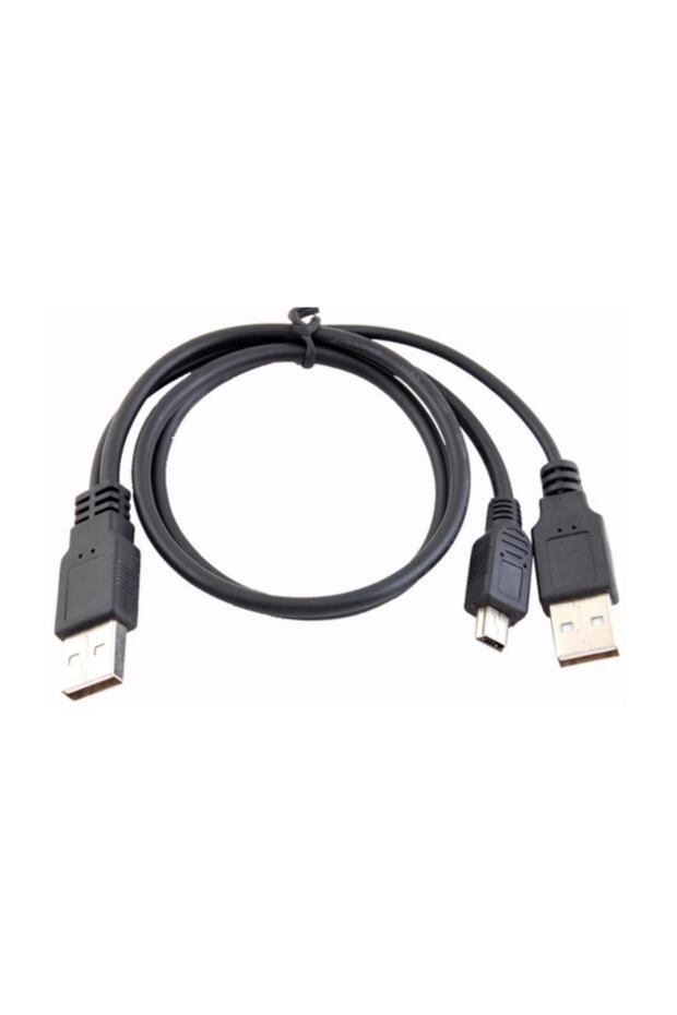 4529 Usb Y 3 Giriş Mini 5 Pin Hdd Hard Disk Kablosu - 2